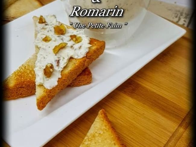 Crème de chèvre au miel et au romarin