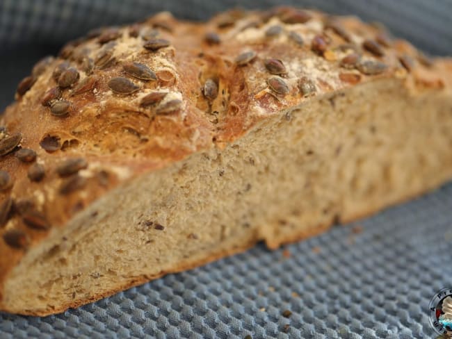 Boule au levain céréales et graines de courge