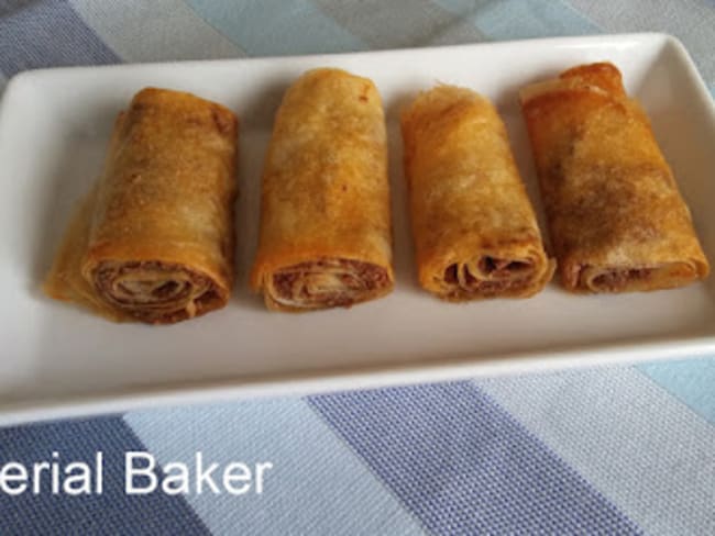 Baklava roulé à la feuille de brick