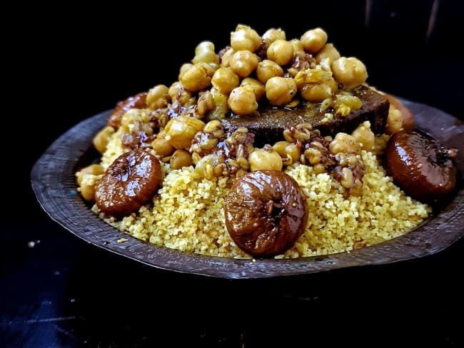 Couscous aux Msakhen "Megfoul" - Culinaire Amoula