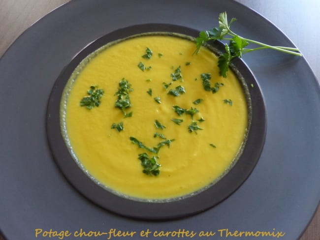 Potage chou-fleur et carottes au Thermomix