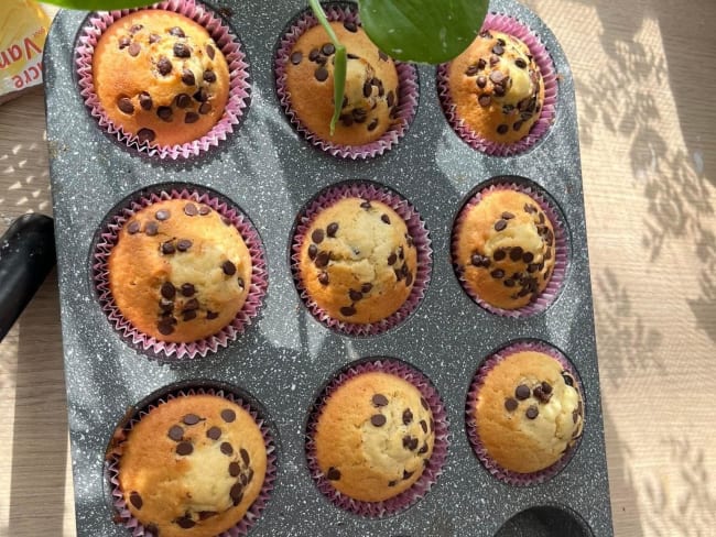 Muffins aux pépites de chocolat