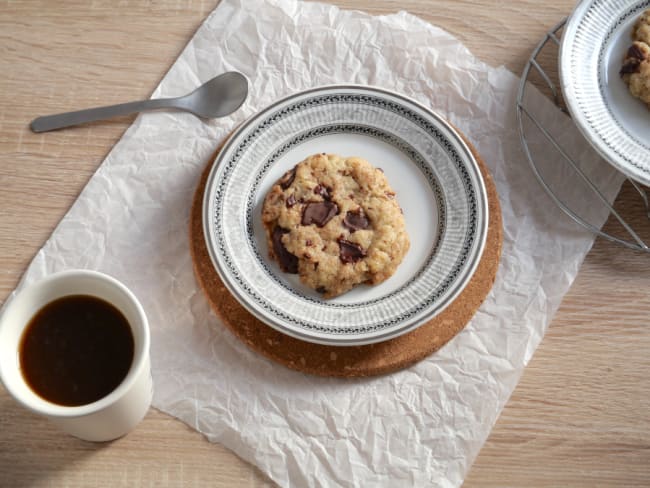 Cookies vegan moelleux au chocolat noir