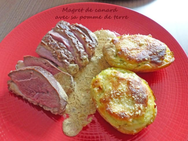 Magret de canard avec sa pomme de terre