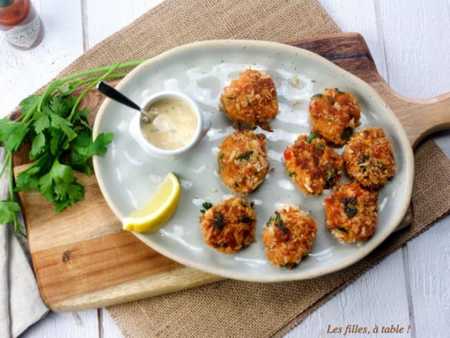 Crab cakes américain