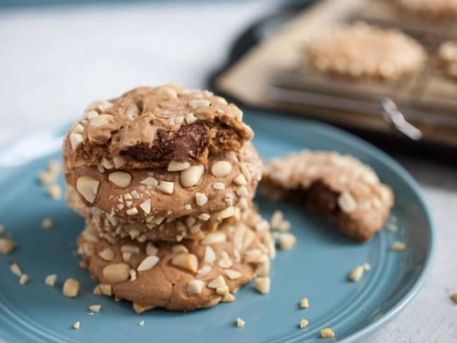 Cookies aux amandes fourrés de Nutella