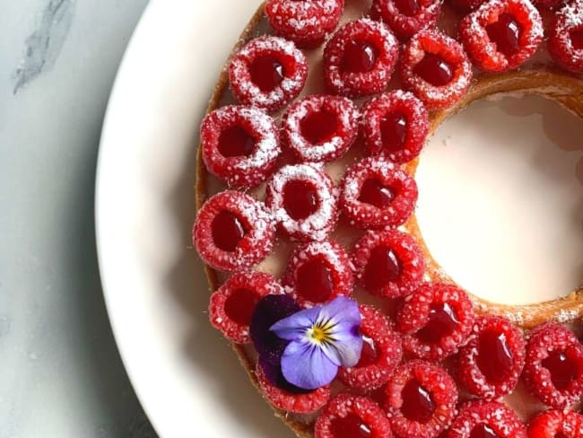 Tarte aux framboises