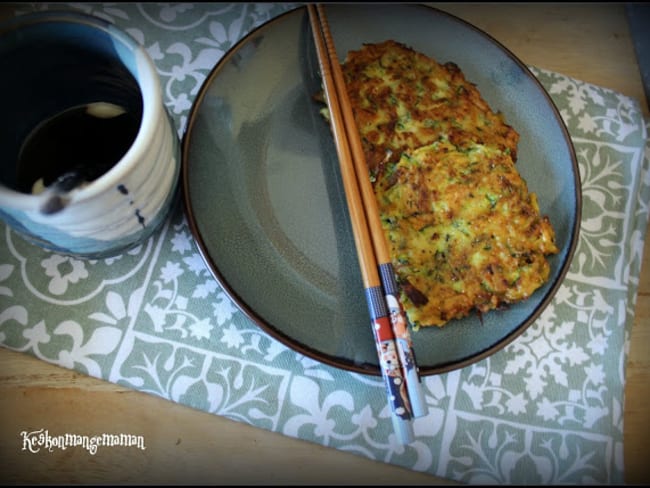 Galettes de courgettes facile à la pékinoise