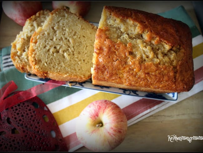 Cake aux pommes vanillées