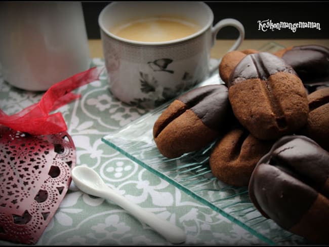 Grains de café au chocolat chocolat