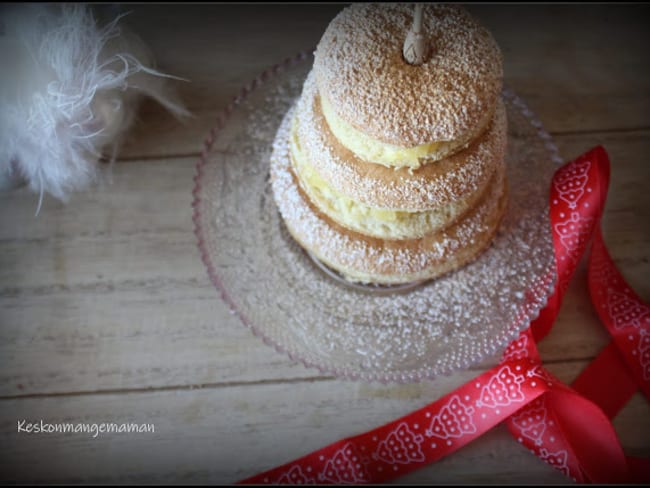 Mini sapins au yuzu curd