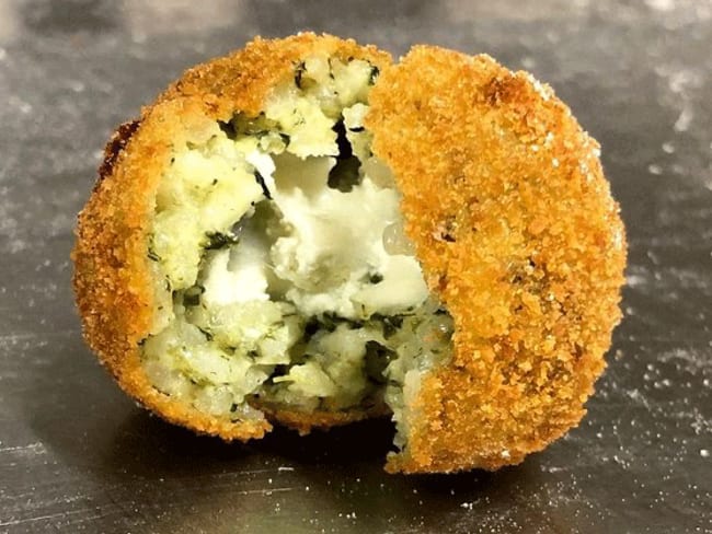 Arancini aux épinards