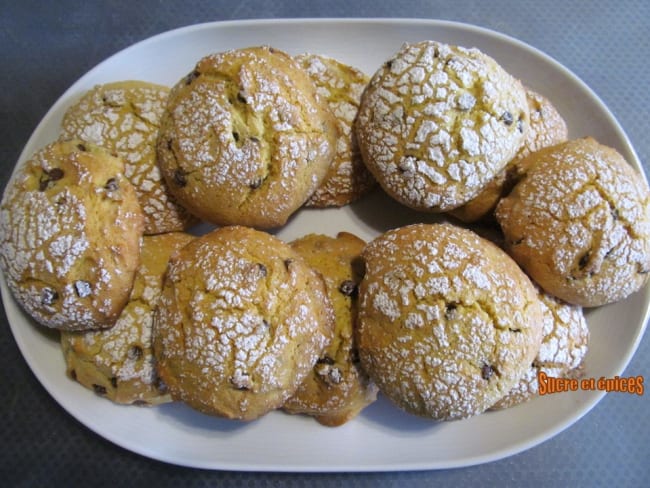 Biscuits moelleux à l'orange et aux pépites de chocolat