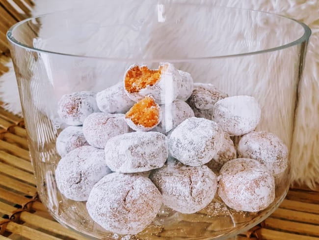 Amarettis à l'orange, biscuits sans gluten