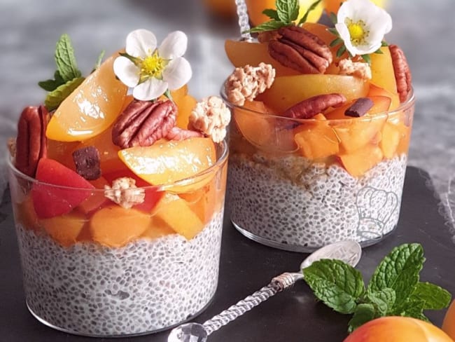 Pudding de Chia Abricot et Prune