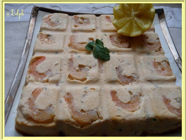 Terrine de saumon aux crevettes