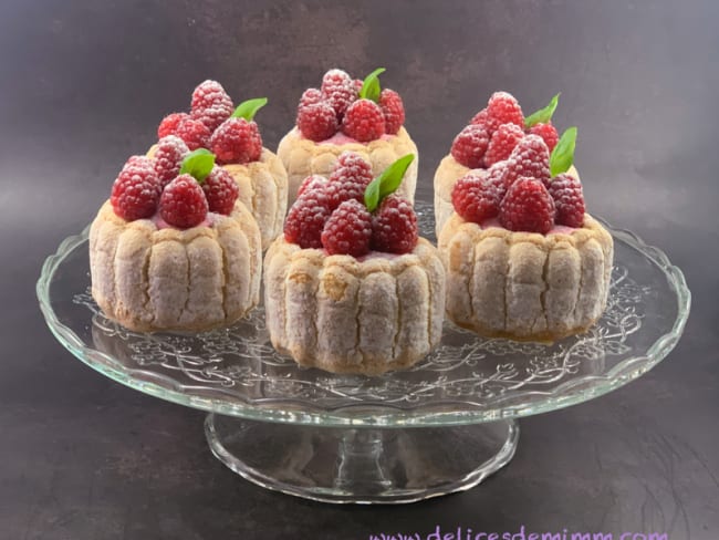 Petites charlottes aux framboises