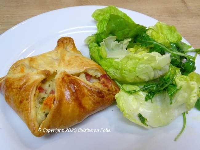 Feuilletés au jambon fumé et à l'Emmental