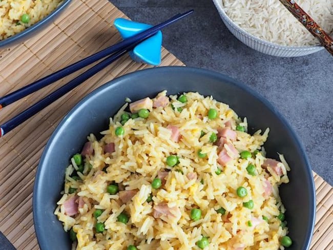 Riz cantonais au jambon