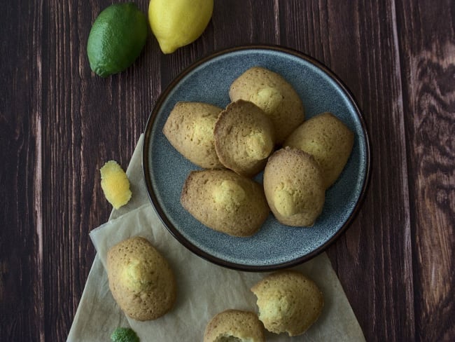 Madeleines aux 2 citrons