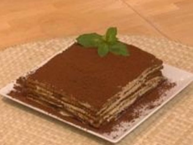 Gâteau aux Biscuits et Cacao