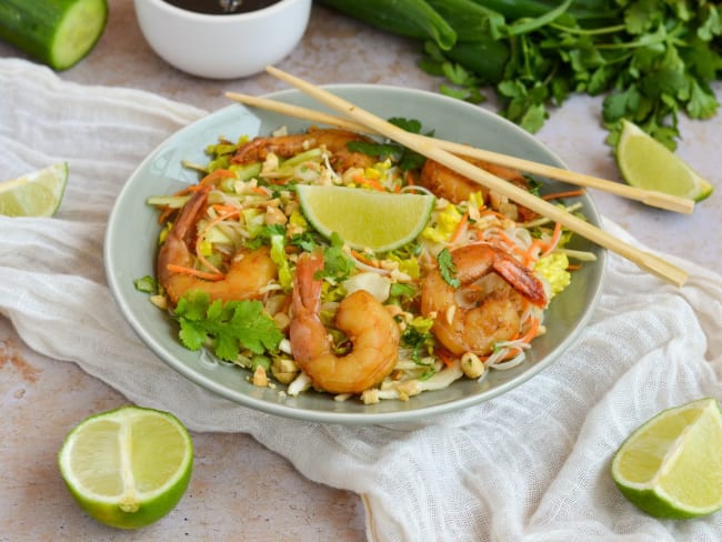 Salade thaï aux crevettes