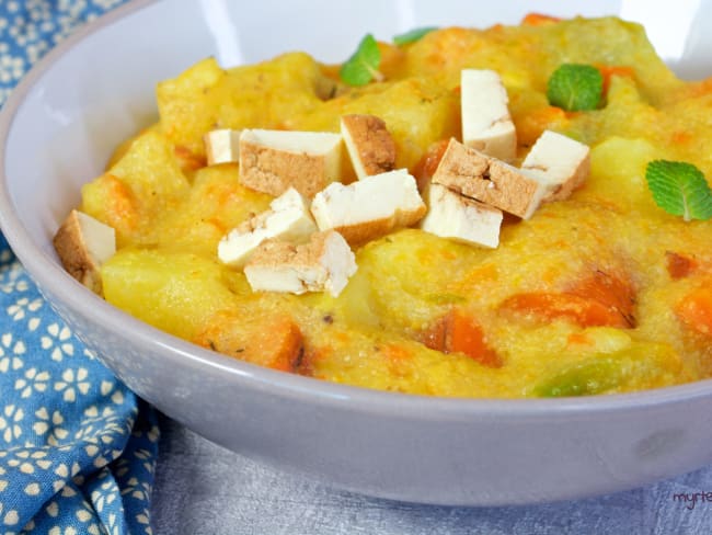 Ragoût de pommes de terre à la polenta VEGAN