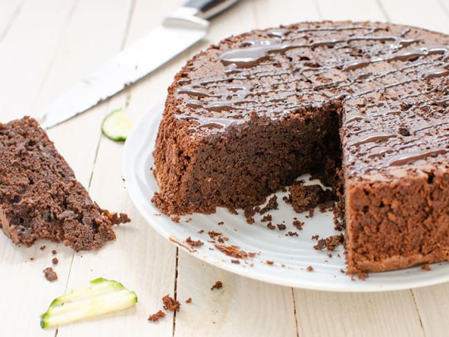 Gâteau au chocolat et à la courgette sans gluten