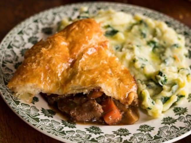 Tourte au boeuf et à la Guinness comme en Irlande