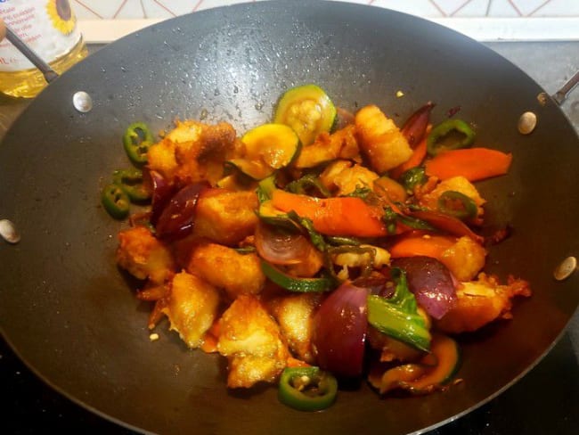 Sauté de poisson croustillant de la Réunion