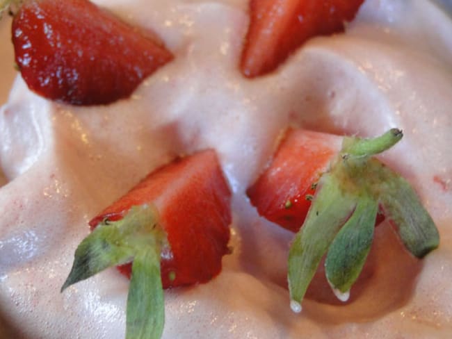 Mousse de fraises au thermomix