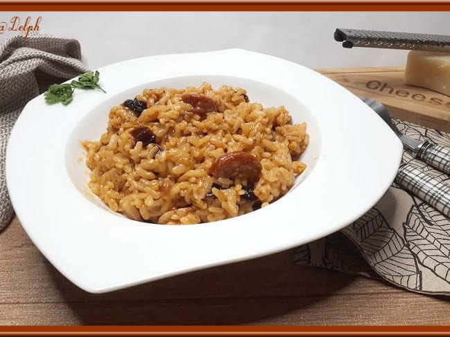 Risotto au chorizo et tomates séchées