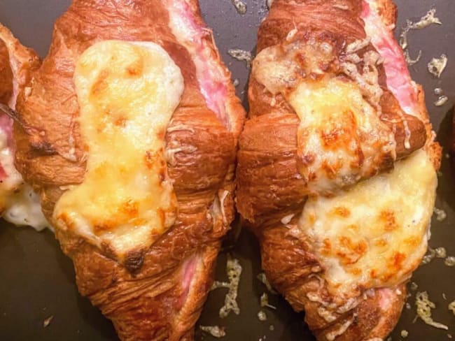 Recette Croissants jambon comté