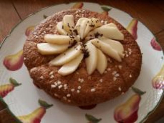 Gâteau aux poires et son petit goût de pralin