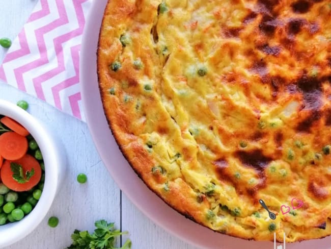 Gâteau de semoule aux légumes