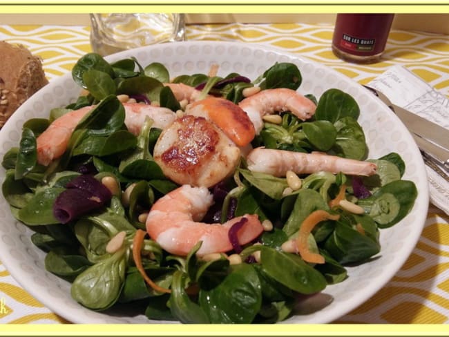 Salade de mâche de la mer