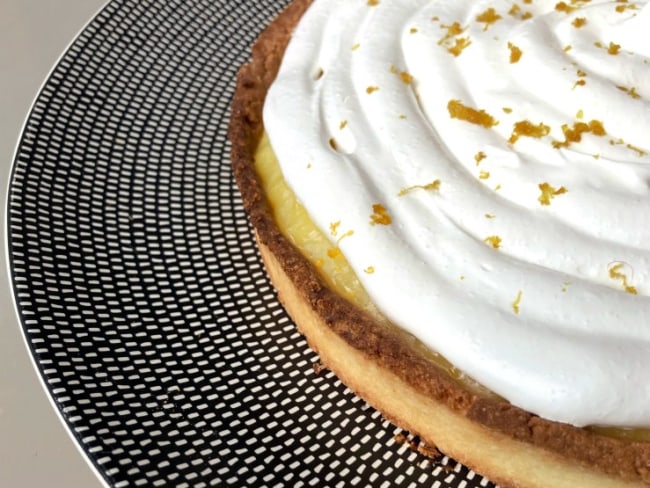 Tarte citron meringuée bien citronnée