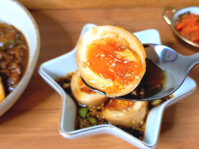 Mayak Eggs- oeufs en marinade sucrée-salée à la Coréenne