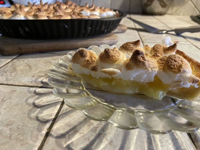 Tarte au citron meringuée healthy