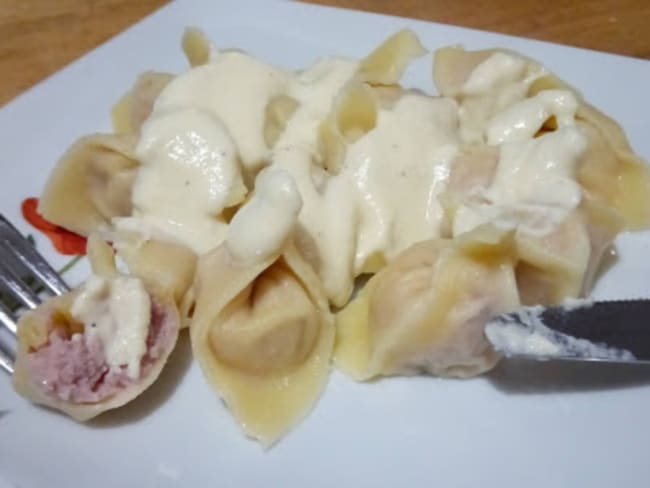 Les tortellinis jambon fromages