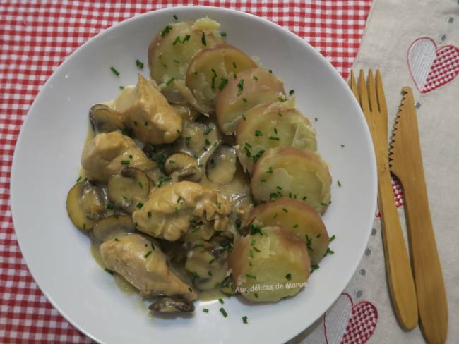 Sauté de dinde à la bière et Maroilles