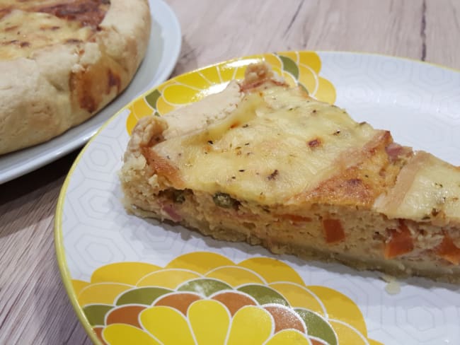 Quiche au chou-fleur façon riz cantonais