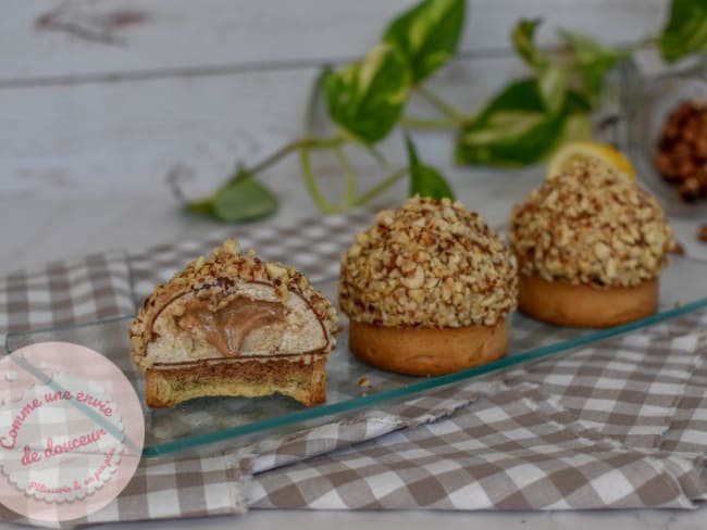 Tarte noisette avec un peu de citron et coriandre