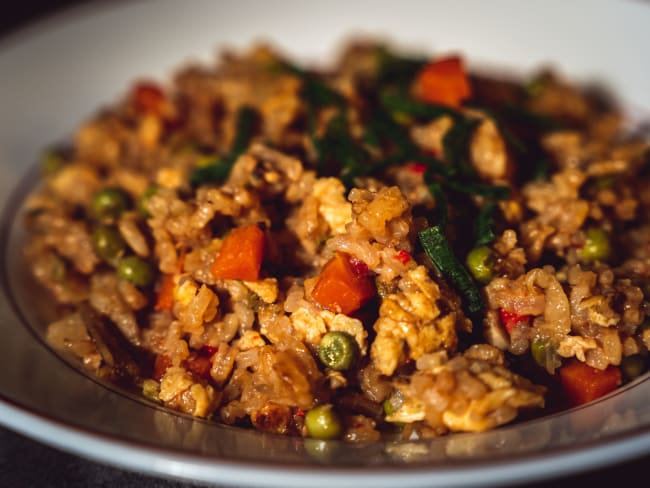 Fried rice - Riz cantonais aux légumes