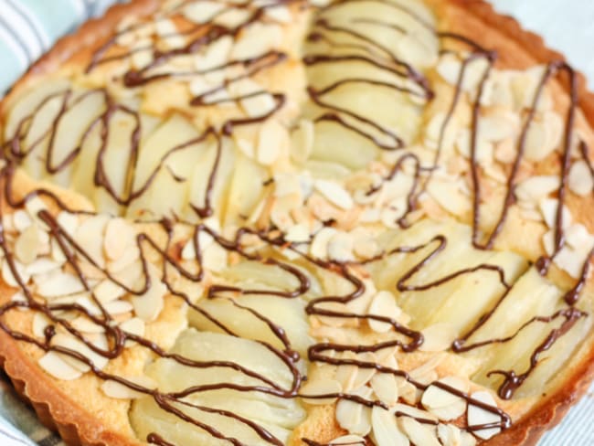 Tarte poire chocolat facile