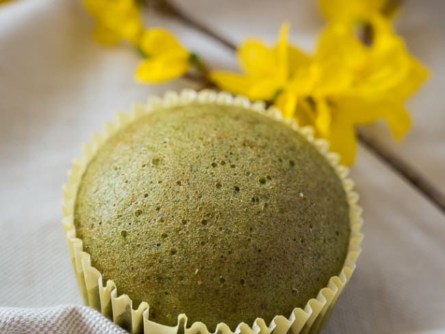 Mushi pan au thé matcha