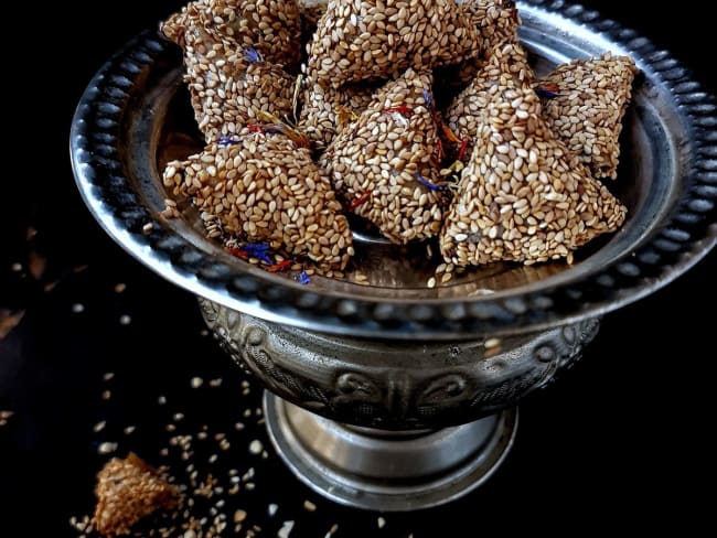 Briouates amandes et caramel au beurre salé