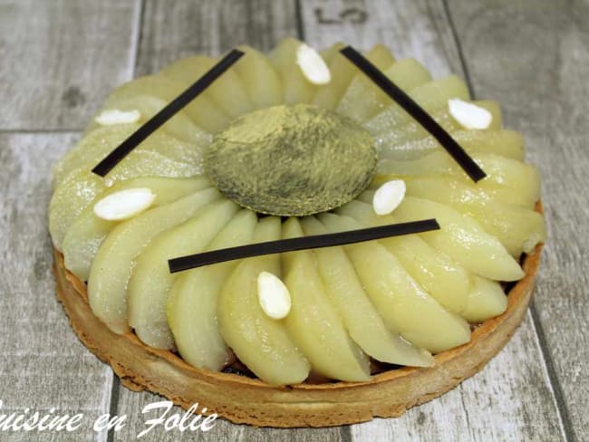 La tarte poire chocolat