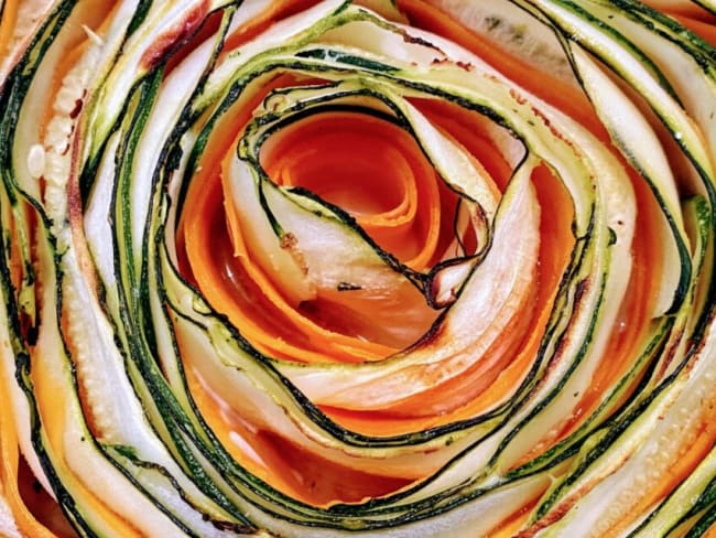 Tarte spirale aux légumes
