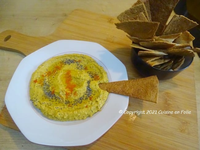 Tartinade de lentilles corail aux graines de pavot